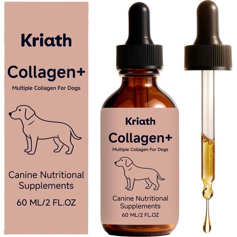 Gouttes de collagène doux pour chiens - Soin quotidien - 60 ml (1/5)