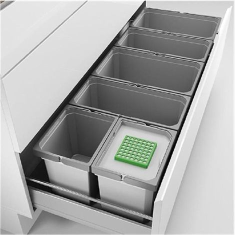 Naber Cox® Box 235 S/1200-6 Bio, Abfallsammler für vorhandene Auszüge, hellgrau (1/2)