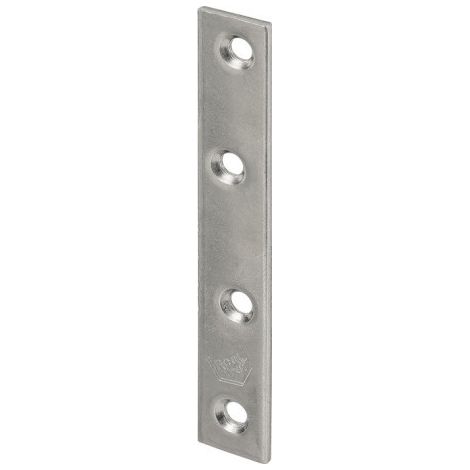 Plaque de connexion longueur 100 mm largeur 15 mm épaisseur 2 mm acier inoxydable VORMANN