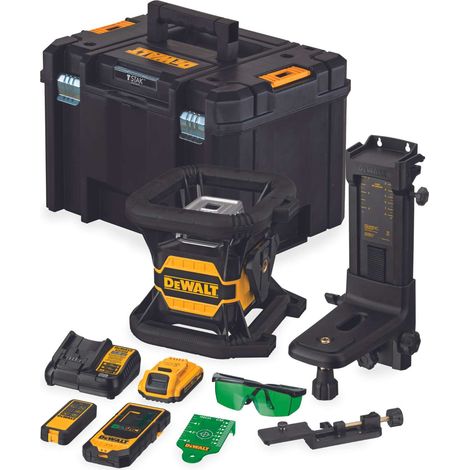 Dewalt – Laser rotatif vert 18V 2Ah – DCE080D1GSQW – Autonivelant horizontal/vertical – Précision ±0,5mm/10m – Protection IP67 (1/5)