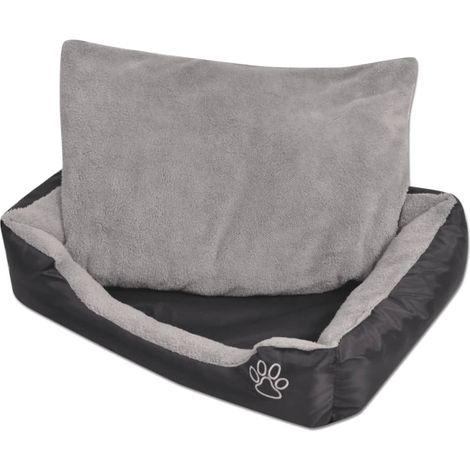 Lit pour chiens Corbeille pour chiens Panier Chiens avec coussin rembourré Taille M NoirYHB88016 (1/5)