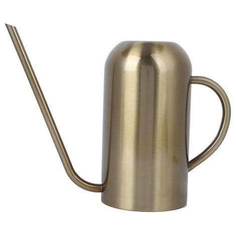 Gießkanne aus Edelstahl mit langem Ausguss, Gartenbewässerungswerkzeug, Gold, 1,5 l (1/5)