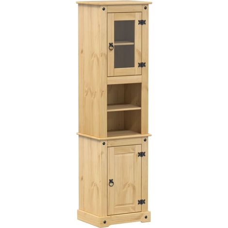 Meubles de Rangement，Armoire de salle de bain Corona 50x40x185 cm bois de pin massif CFW361893 (1/5)