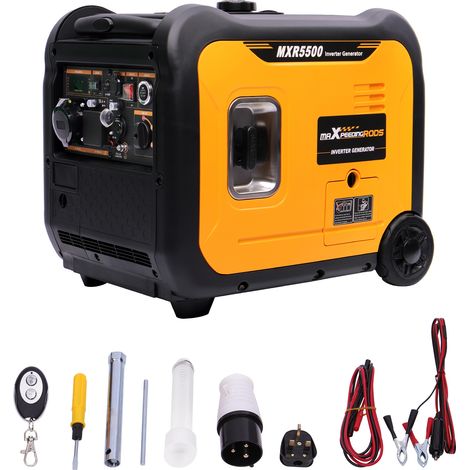 5500W Portable Inverter Generator Petrol Silent Pure Sine Wave Generator for Camping, RV Travel,Home,or Jobsites maXpeedingrods
