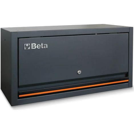 Beta – Armoire murale C45PRO 2.0 PM 68x35x28,1 cm – Vérins à gaz – Serrure incluse – Pour rangement d'atelier professionnel