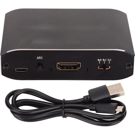 Répartiteur HDMI Fibre Optique 4Kx2K 60Hz, Extracteur Stéréo avec ARC 7.1, Prise en Charge Plug and Play (1/5)