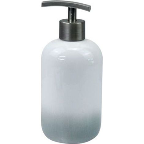 Distributeur De Savon Liquide Blanc Gris Moderne Accessoires De Salle De Bain Ameublement 59914 (1/2)