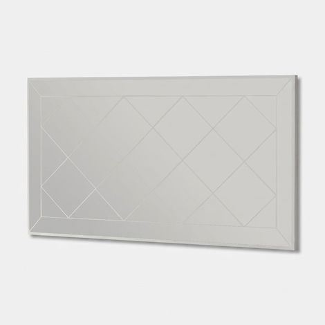 Holzspiegel "Pauli" - 120 x 60 cm - Weiß (1/3)