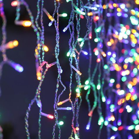 Guirlande Lumineuse À Effet Cascade - 300 LED - 3 m x 3 m - Pour Intérieur Et Extérieur - 5 Modes De Fonctionnement - 1 Pièce (1/5)