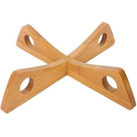 Dessous de plat amovible en bambou, tapis de table isolant et créatif, outil de cuisine (1/5)