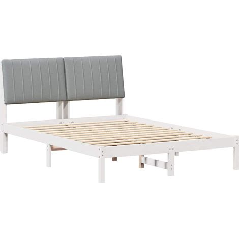 Estructura de cama 135 x 190 cm Madera de pino macizo vidaXL