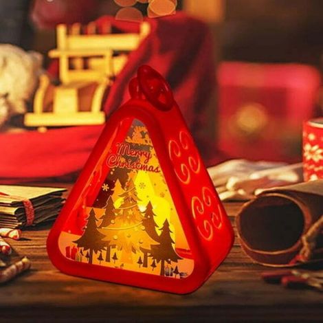 Vintage decorative hanging table lamp, small nightlight for Christmas tree, fireplace, indoor and outdoor decoration for window, bedroom, bedside table or desk. (1/5)