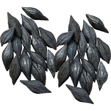Charbon de bois pour poêle et cheminée domestique lot de 2 sachets (25 x 15 cm) noir (1/5)