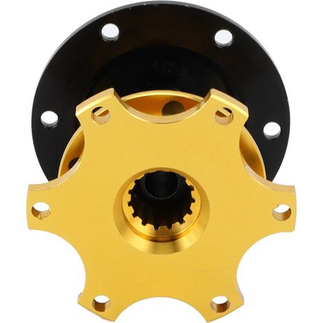Kit adattatore a sgancio rapido per volanti universali in lega di alluminio CNC a 6 fori (per automobili)