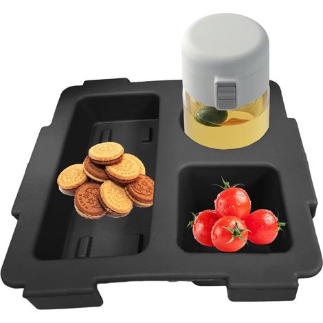 Organisateur De Bac À Sac  Accessoire De Support De Boisson Fourre-tout 24cm  Plateau De Diviseur De Boisson À Collation Pour La Voiture De Plage De Voyage  Insert Compact Pour Les Bottes Pour Gard (1/5)