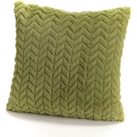 Amadeus - Coussin vert mousse chevron 40x40 cm
