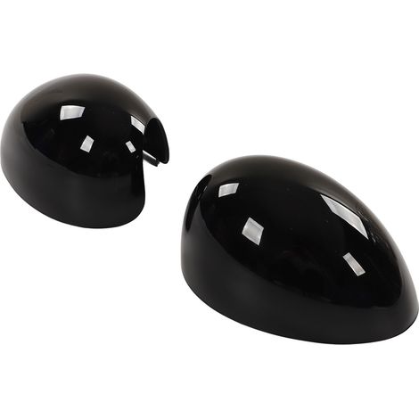 Rétroviseur extérieur 2 pièces Noir Brillant Remplacement Gauche Droite Compatible Mini Cooper R55 R56 R57 R58 R59 R60 R61 Coque Miroir (1/5)