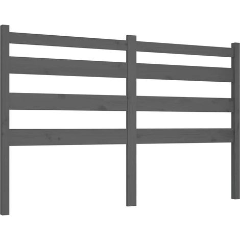 Maison Exclusive - Kopfteil Grau 166x4x100 cm Massivholz Kiefer