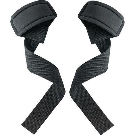 Lifting Straps - Neoprene-Padded Cotton Wrist Straps for Deadlifts and Strength Training - Pair (1/3)