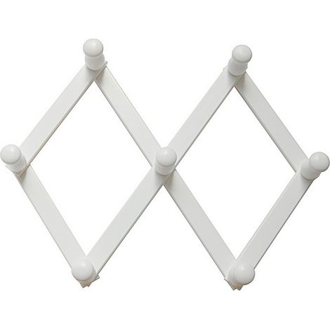 APPENDIABITI ESTENSIBILE A 7 GANCI BIANCO. Prezzo per 1 pezzo. (1/2)