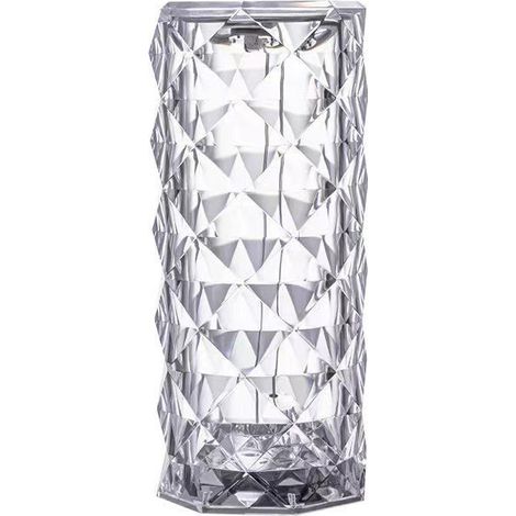 Lampe de table en cristal, lampe rechargeable à commande tactile 16 couleurs, eilleuse pour chambre (1/4)
