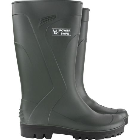 Power Safe Gummistiefel grün-schwarz Arbeitskleidung