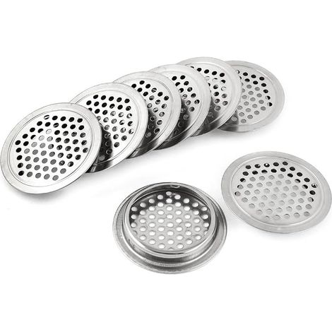 Ventilation Grille Kitchen Ventilation Grille 65 mm Diameter Stainless Steel Round Mesh Hole Louvre Vents (1/5)