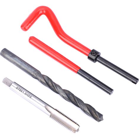 Kit de réparation de filetage 20 pièces M9x1,5 en acier inoxydable, jeu de tarauds pour la réparation de filetages femelles (1/5)