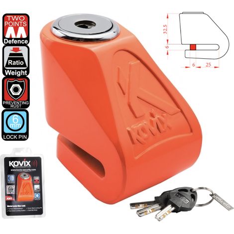 Bloqueo de disco de freno Kovix KN1 naranja (1/4)
