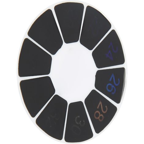 Thermomètre autocollant numérique adhésif, mesure de température de 18 °C à 34 °C, pour aquarium (forme ronde). (1/5)