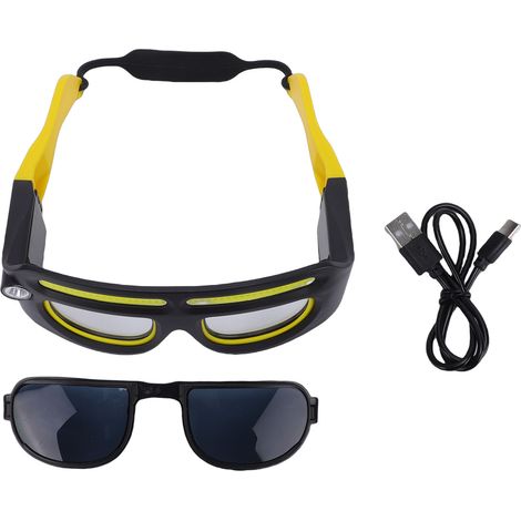 Lámpara Frontal para Gafas COB 1000lm, Sensor Movimiento, Recargable USB, IPX4, Ligera 99g – Ideal para Pesca Nocturna y Ciclismo (1/5)