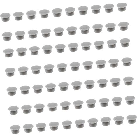 Cache-trous ronds en plastique Cabilock meubles gris 10 mm lot de 300 (1/5)