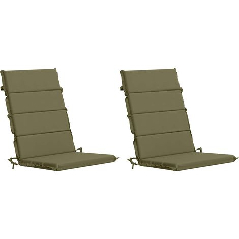 2-Piece High Back Bhair Cushions GEMERT 100% Polyester vidaXL (1/5)