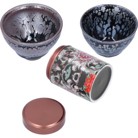 Kung-Fu-Keramik-Teeservice, Teedose mit Tassen, für Zuhause, Teestube, Geschenkaccessoire. (1/5)