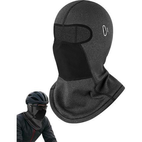 Sturmhaube Winter für Damen Herren, warm & atmungsaktiv, brillenfreundlich, grau (1/5)