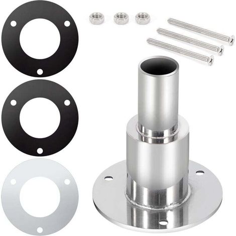 24mm Stainless Steel 316 Through-Hull Diesel Heater Exhaust Fitting for Boat, Car, and Truck Diesel Parking Heaters - Straight Head (1/4)