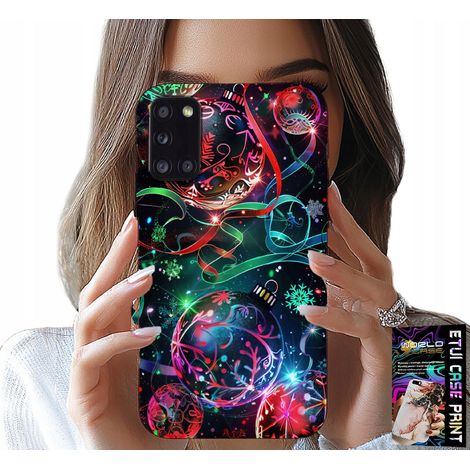 Custodia per Samsung Galaxy A31 - Palline di Natale, albero di Natale, custodia + pellicola (1/5)
