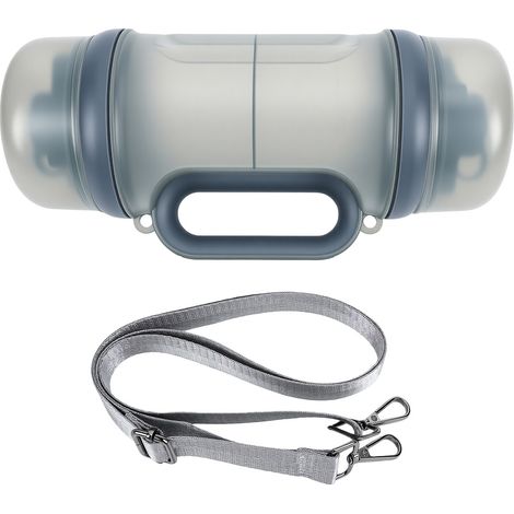 Bouteille d'eau portable pour chien 47.34oz avec double bol détachable séparé voyage pour promenade, randonnée, camping (1/5)