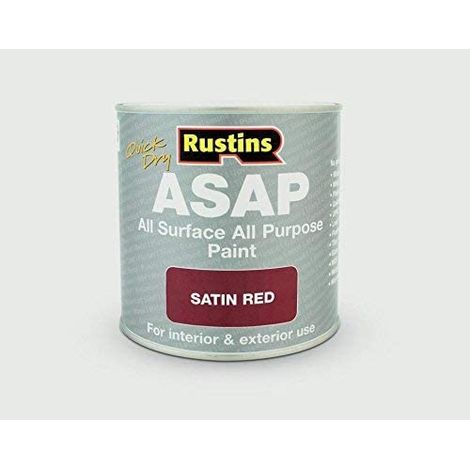 Rustins Quick Dry ASAP Paint - Red - 1 Litre