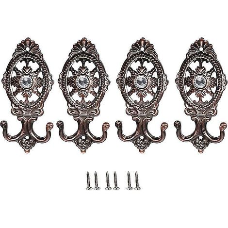 Lot de 4 crochets muraux pour embrasses de rideaux (1/3)