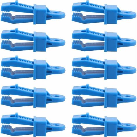 Tent Clips Tarp Clips Tent Clamp with Grommet Clips Attachment for Tent Tarp Outdoor Camping (blue) (1/5)