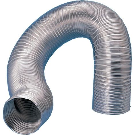 Unelvent Tubo ventilato semi-rigido in alluminio 125 mm grigio 3 m