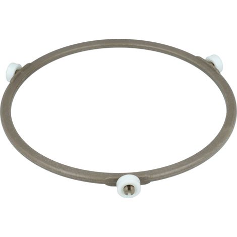 vhbw Universal Drehring Antriebsring 16 cm für Mikrowellen z.B. kompatibel mit Bosch und vielen anderen Marken Weiß