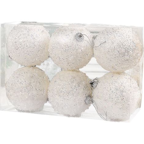 Boule De Décoration De Noël - Lot De 12 Boules En Verre À Accrocher - Pour Arbre De Noël Porte Guirlande Couronne Événement Festif (1/5)