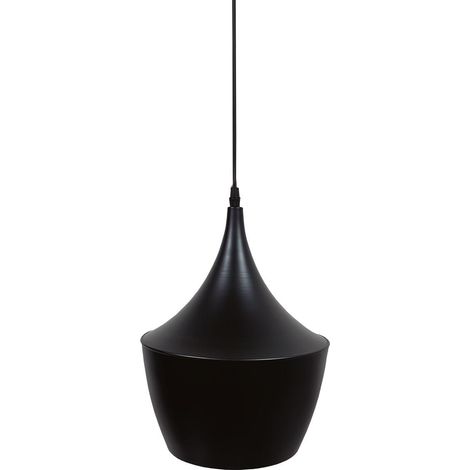 Hänge-Deckenleuchte der Serie "Gombe" E27 (maximal 40W 230V) IP20 Ø24cm schwarze Farbe