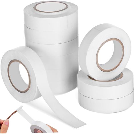 Ruban isolant électrique, PVC adhésif fort, 10 rouleaux et 20 mètres, (1/5)
