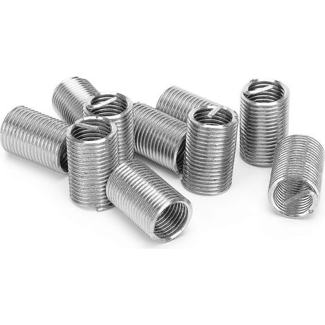 Outil de réparation d'inserts filetés en acier inoxydable M16x2x2,5D - 10 pièces, écrou réducteur mâle/femelle (1/5)