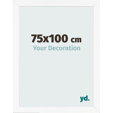 yd. - Cadre photo 75x100 - Blanc Mat - MDF - Bologna