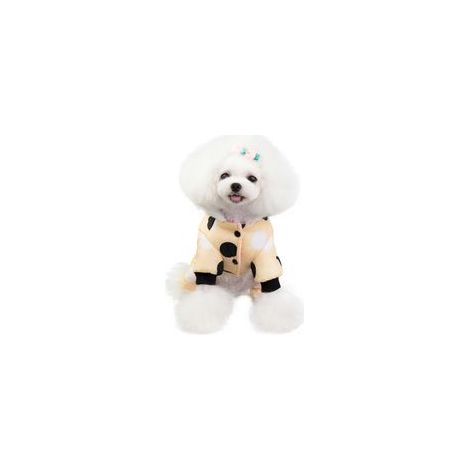 Veste d'hiver pour chien, manteau de neige pour chien, doudoune coupe-vent pour chiot, gilet d'hiver pour chien (jaune), taille M (1/5)