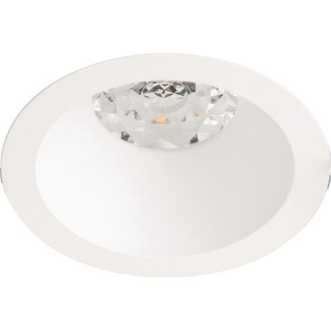 Spot DECO GU10 rond 1 tête fixe, blanc mat IP20 - EUROPOLE - 26810